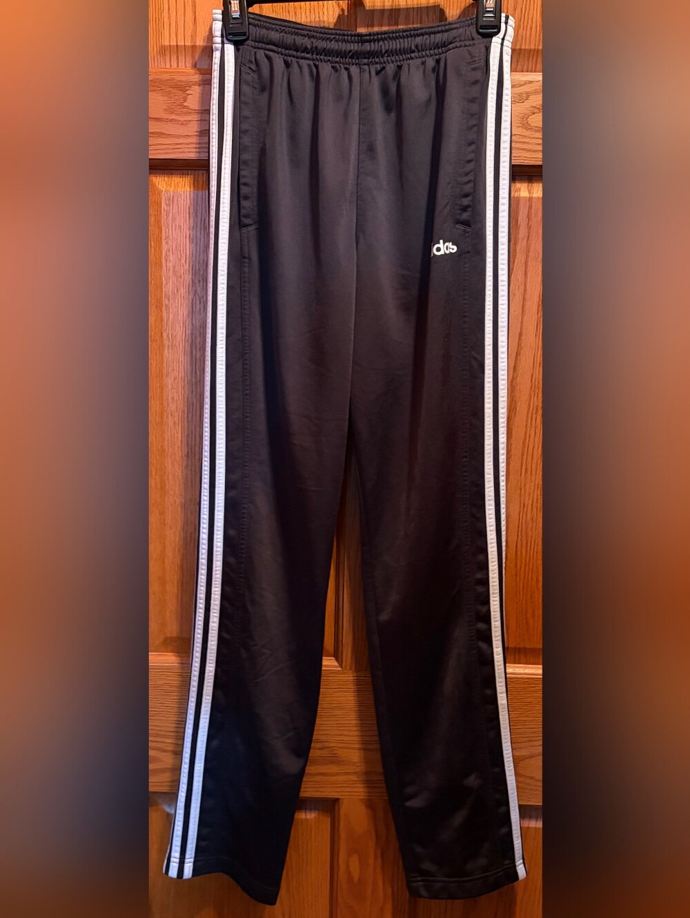 Adidas Men’s 3-Stripe Zip-Ankle Track Pants - Size Small 1148